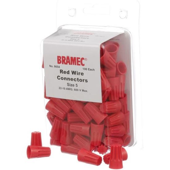 Picture of Nuts, Wire - Red (100/Pkg) for AllPoints Part# 281642