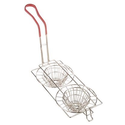 Picture of Double Taco Cups Fry Basket for AllPoints Part# 63187