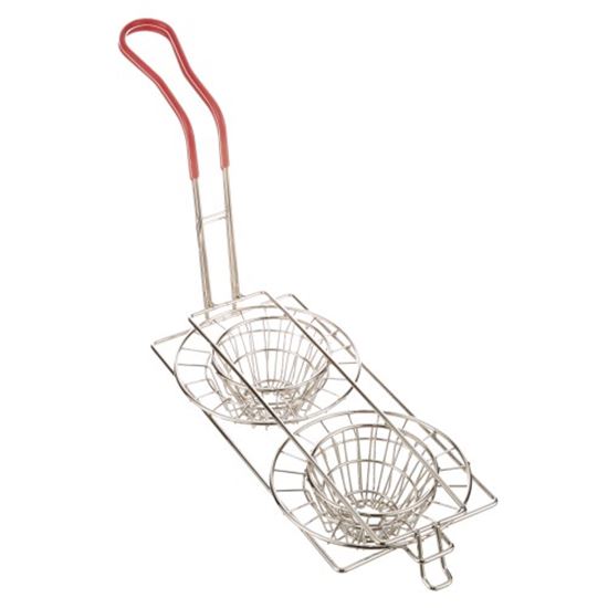 Picture of Double Taco Cups Fry Basket for AllPoints Part# 63187