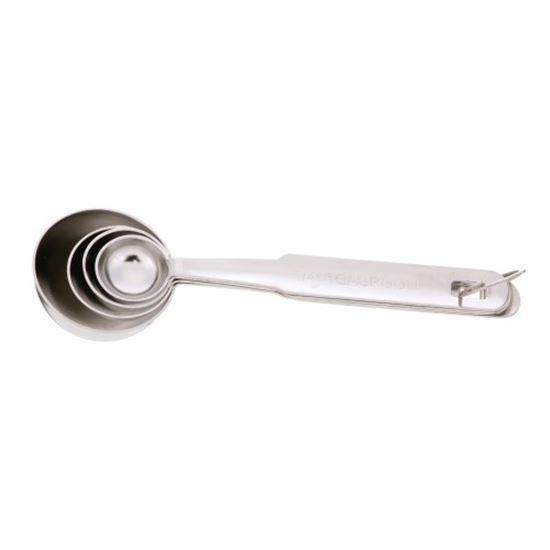 Picture of Measuring Spoon Set (4) S/S Scoop Style for AllPoints Part# 75069