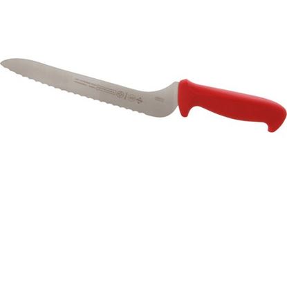 Picture of Serrated Sandwich Knife Off-Set, Red Handle for AllPoints Part# 97655