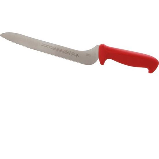 Picture of Serrated Sandwich Knife Off-Set, Red Handle for AllPoints Part# 97655