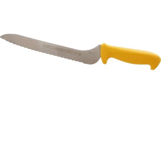 Picture of Serrated Sandwich Knife Off-Set, Yellow Handle for AllPoints Part# 97656
