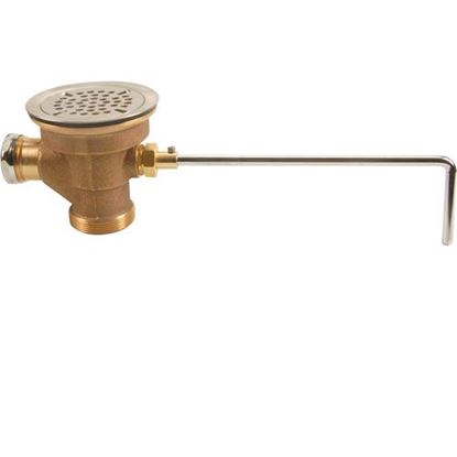 Picture of Waste,Twist , Brass,W/Ss Valve for Fisher Faucet Part# FIS22438