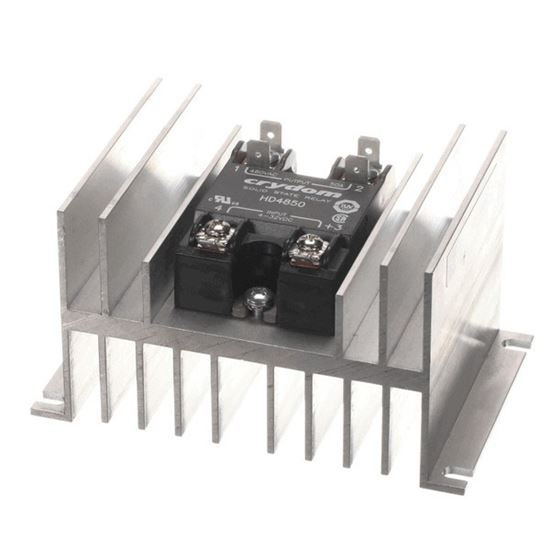 Picture of Relay W/ Heat Sink, S/S , 240V 60A for Curtis Part# WC-8559
