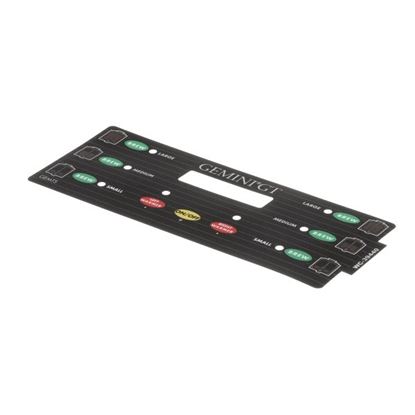 Picture of Label/Overlay, Ucm , 3-Batch, Gem Ts for Curtis Part# WC-39440