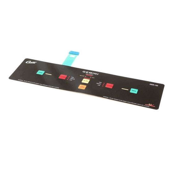 Picture of Membrane/Overlay , Ctrl Pnl, Gemini for Curtis Part# WC-39197