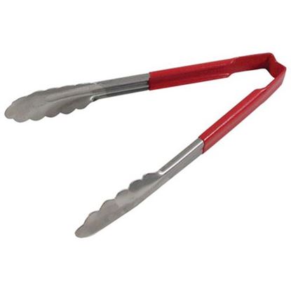 Picture of Tong Red/Ss 9.5 In Scallop Grip for Edlund Part# EDL31011