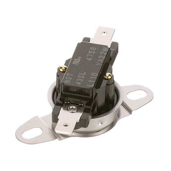 Picture of Oneshot Tstat Temp Limit 1/4" Push-On Tabs for Fetco Part# -1053.00004.00